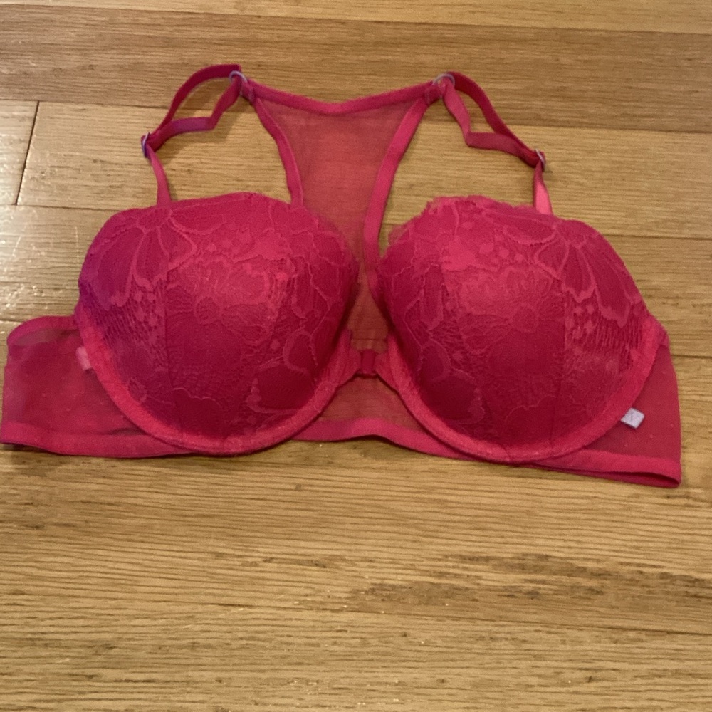 VS Elegant Lace Women's Bra - Red